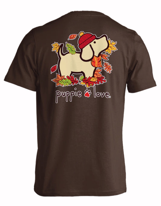 Puppie Love Dog Youth Camping Pup and Toasted Marshmallows Short Sleeve T-Shirt