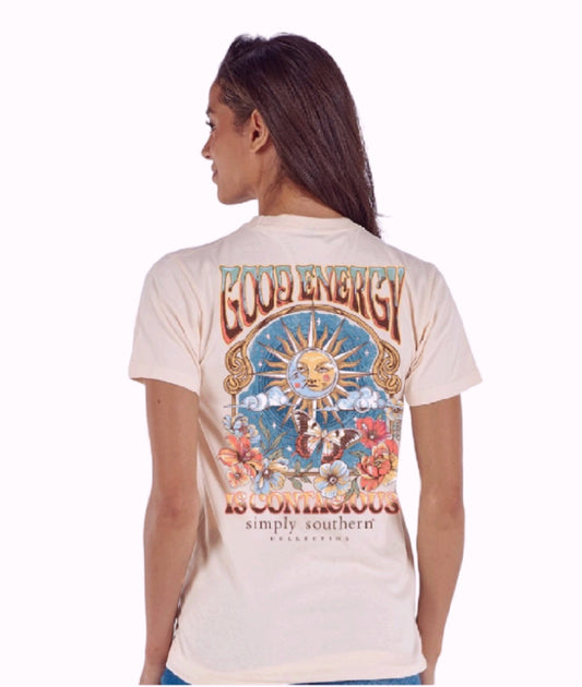 Simply Southern Good Energy Is Contagious Short Sleeve T-Shirt