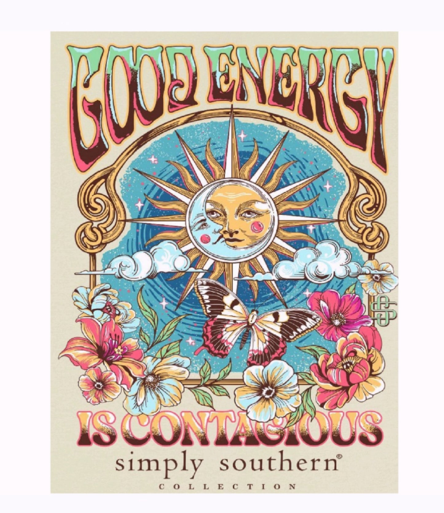 Simply Southern Good Energy Is Contagious Short Sleeve T-Shirt
