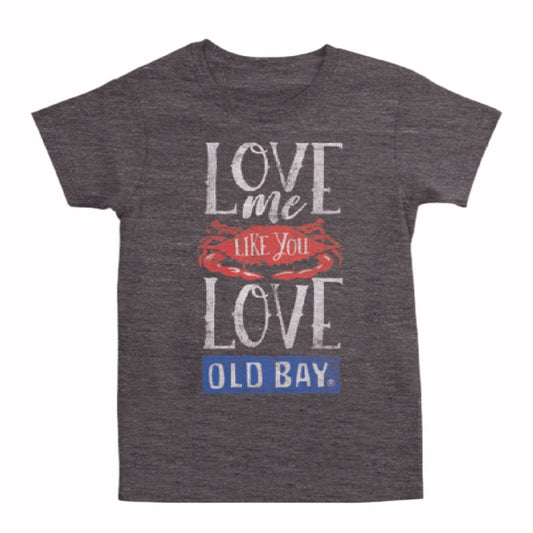 Love Me Like You Love Old Bay Ladies Cut Front Print Short Sleeve T-Shirt