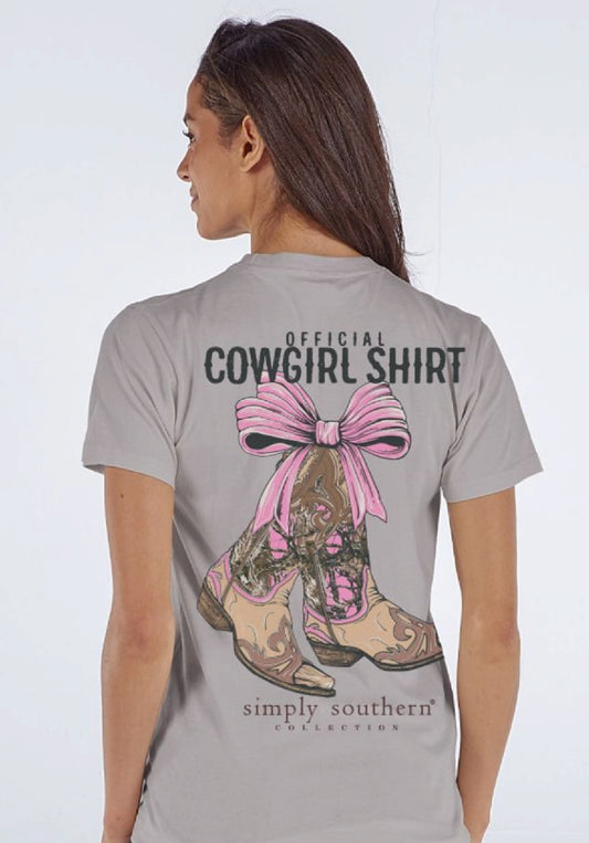 Simply Southern Official Cowgirl Shirt Short Sleeve T-Shirt