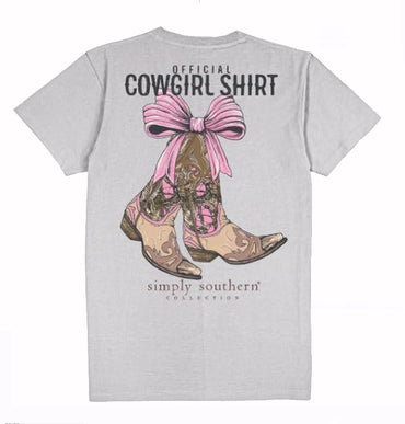 Simply Southern Official Cowgirl Shirt Short Sleeve T-Shirt