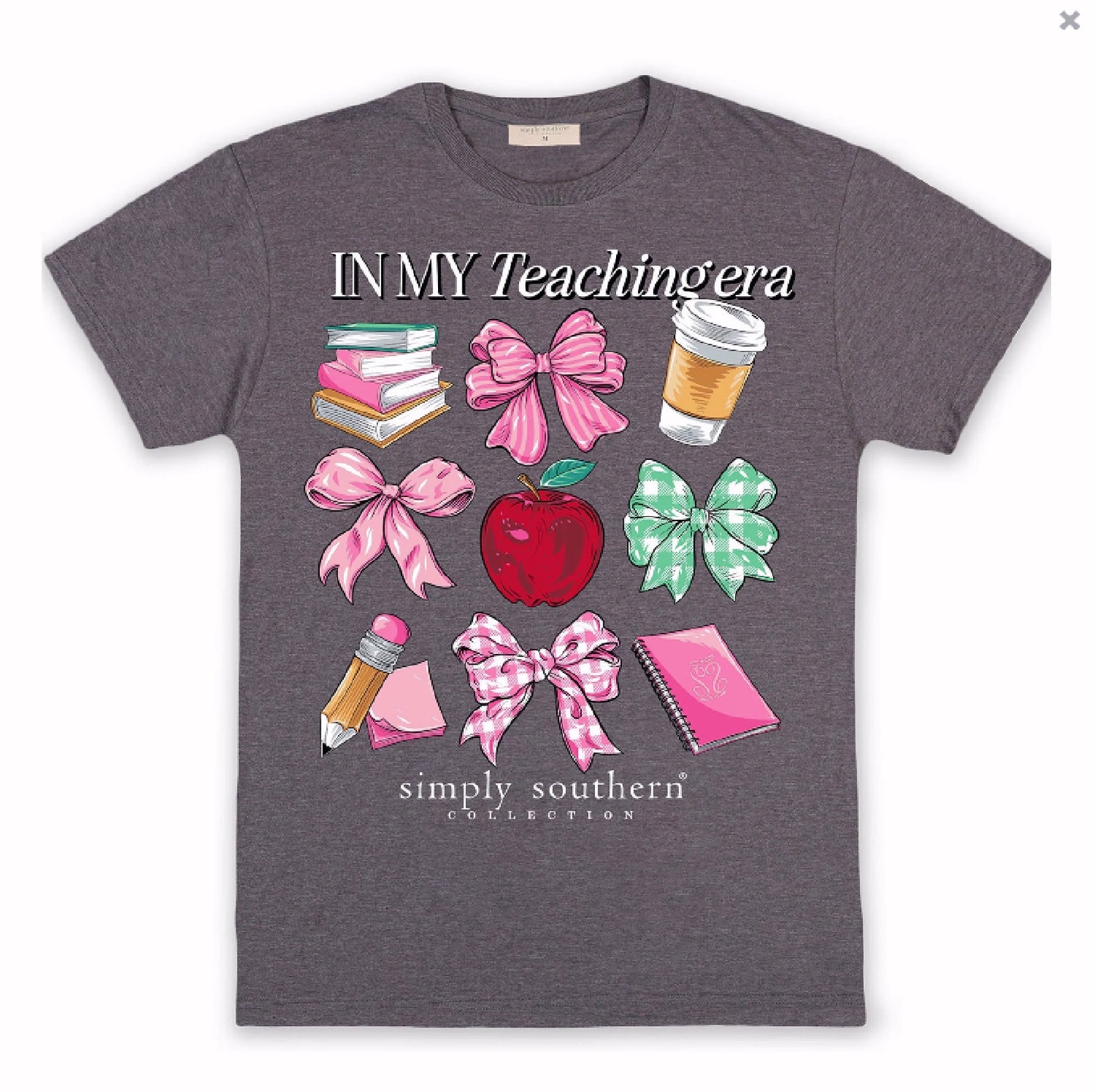 Simply Southern In My Teaching Era Teacher Short Sleeve T-Shirt