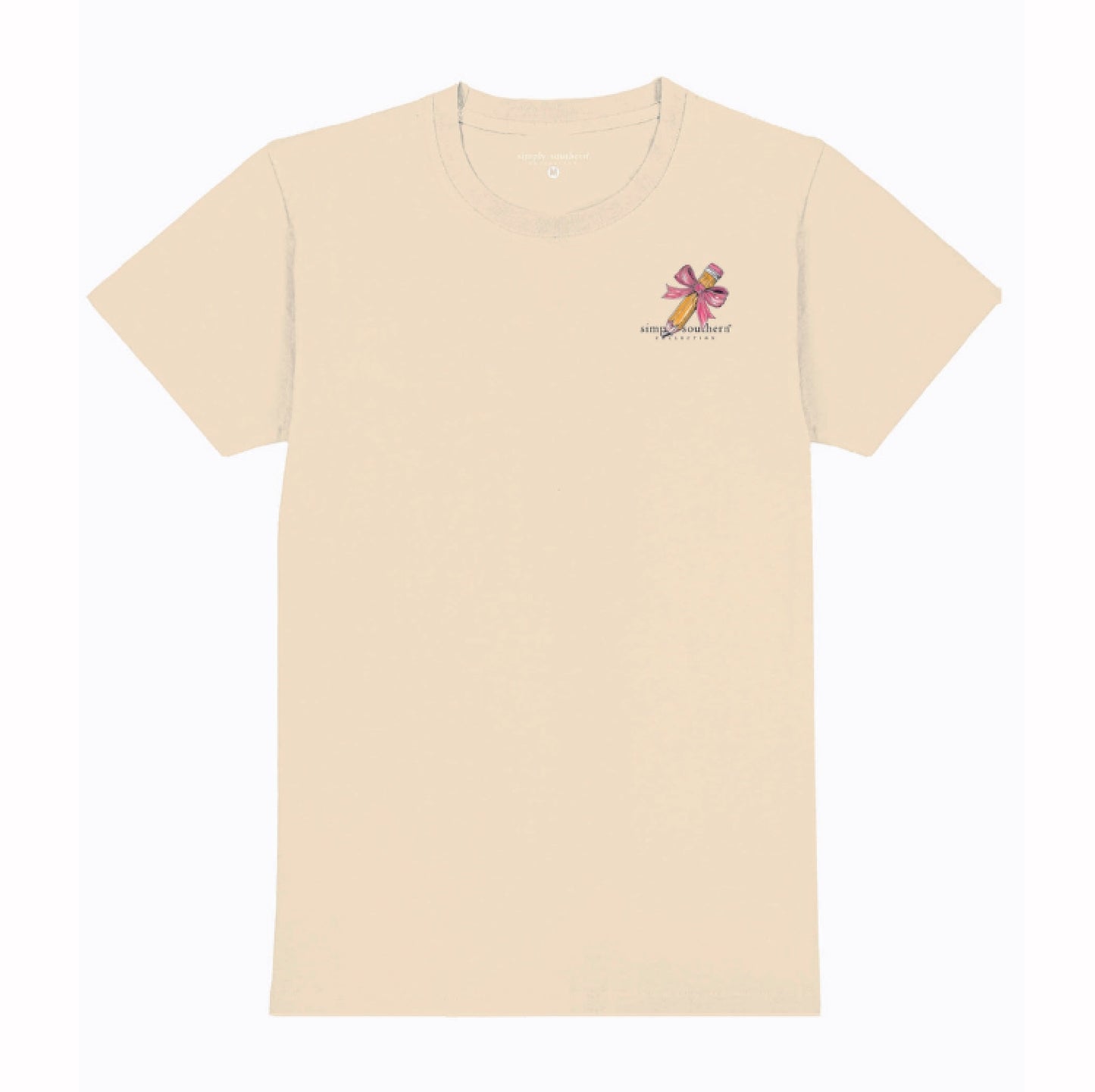 Simply Southern Teacher Bow and Pencil Sleeve T-Shirt
