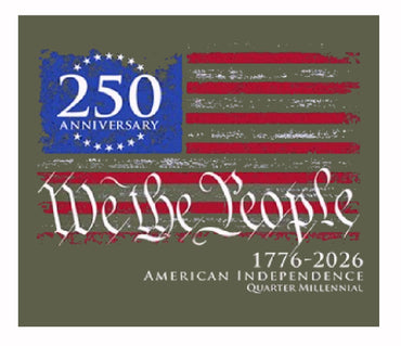 We The People 250th Anniversary 1776-2026 Patriotic Short Sleeve T-Shirt