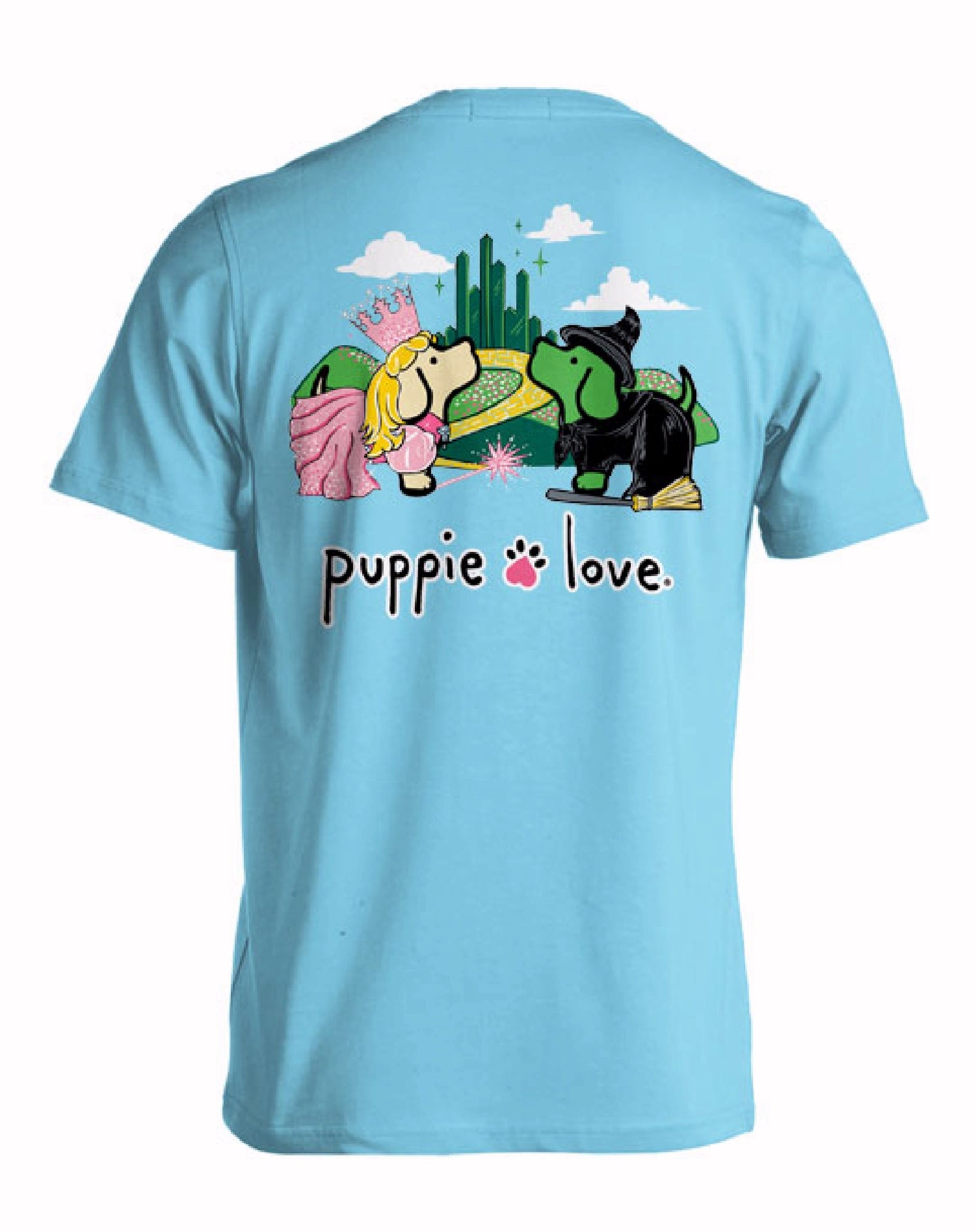 Puppie Love Dog Good Witch and Bad Witch Short Sleeve Youth T-Shirt