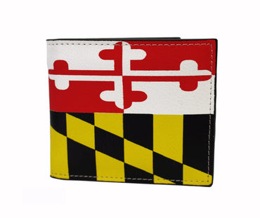 Maryland Flag Outside Print Wallet