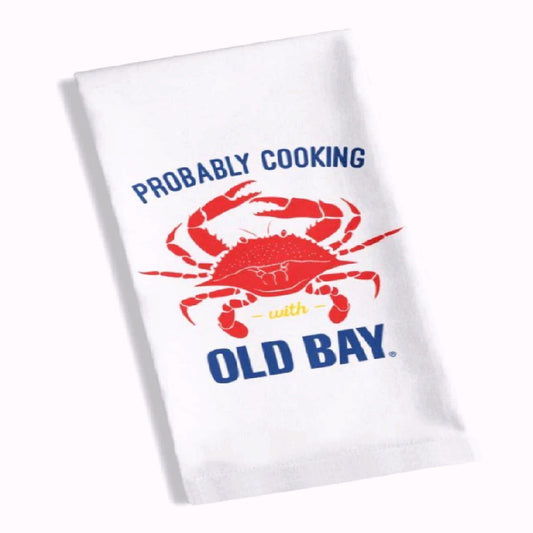 Probably Cooking with Old Bay Kitchen and Hand Towel