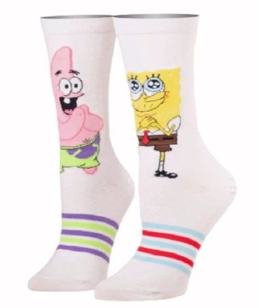 SpongeBob and Patrick Pretty Please Crew Socks