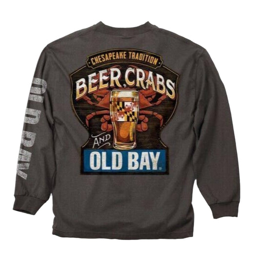 Beer Crabs And Old Bay Chesapeake Tradition Long Sleeve T-Shirt Sweatshirt
