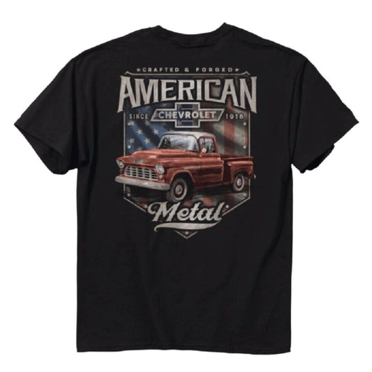 Chevy Chevrolet American Metal Truck Short Sleeve T-Shirt