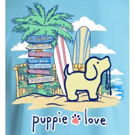 Puppie Love Dog Beach Pup Long Sleeve T-Shirt Sweatshirt