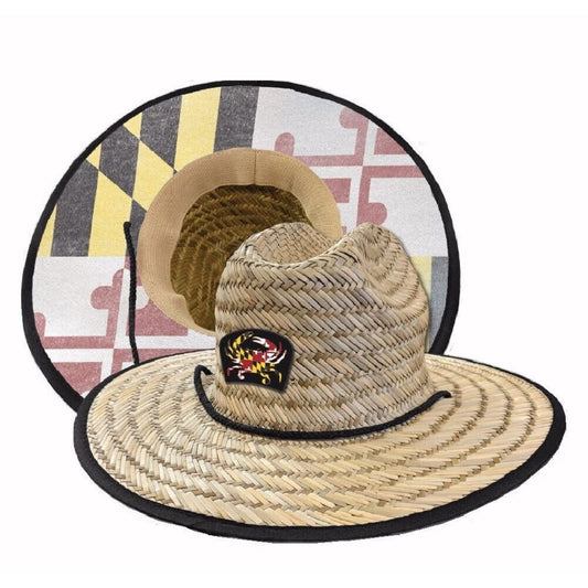 Maryland Patch Lifeguard Garden Straw Hat