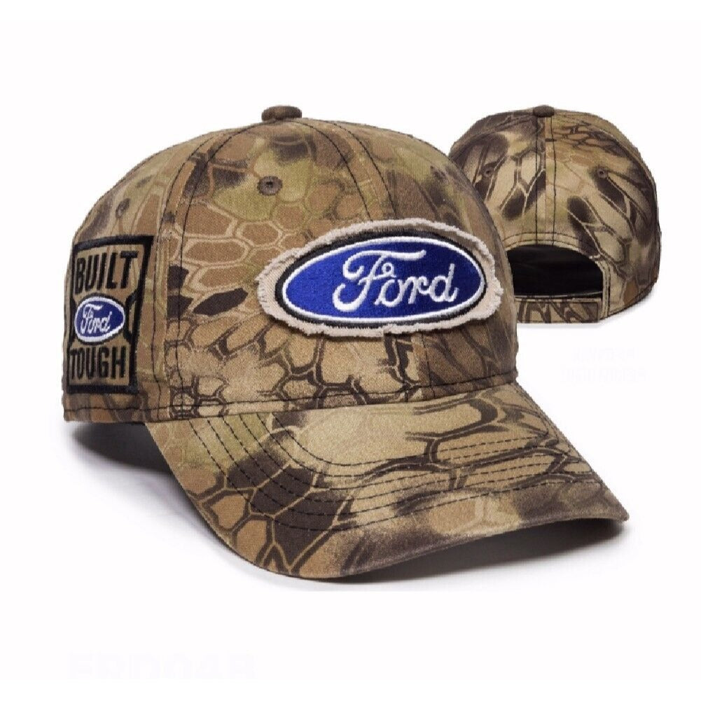 Ford Premium Embroidered Patch Kryptec Camo Cap Hat
