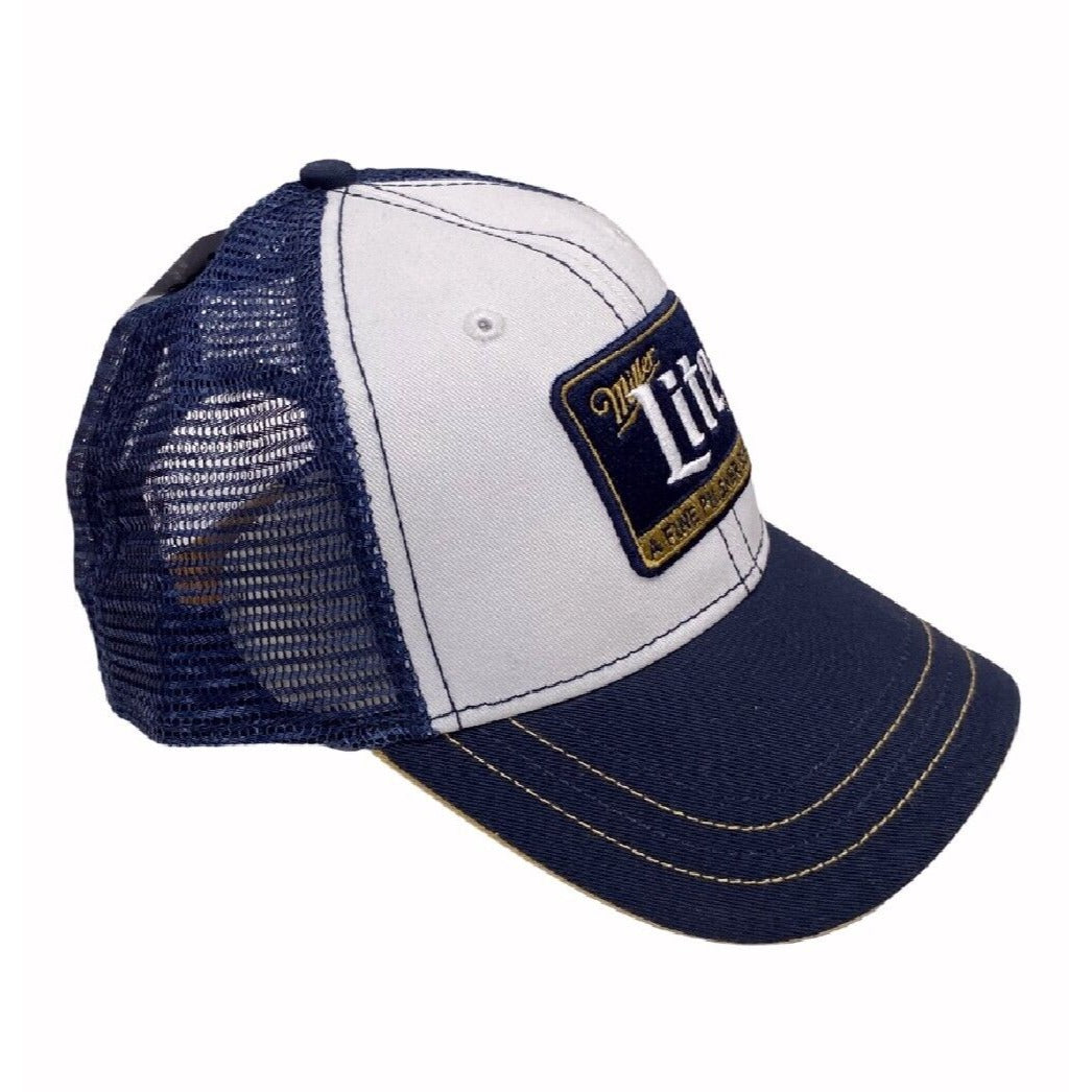 Miller Lite Beer Embroidered Patch Mesh Cap Hat