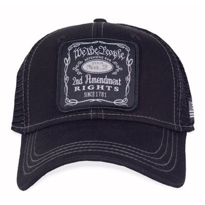 We The People Defending Our 2nd Amendment Rights Patch Mesh Cap Hat