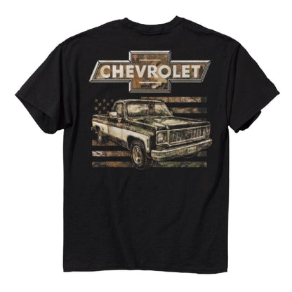 Chevy Chevrolet 73 Truck Camo Short Sleeve T-Shirt