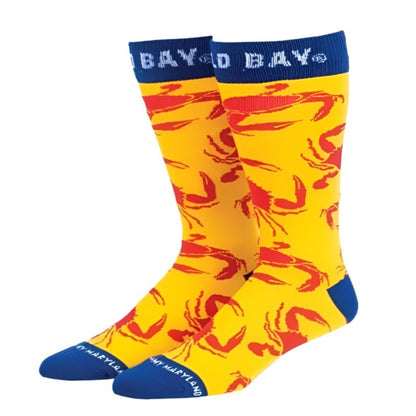 Old Bay Crab Crawl Dress Socks