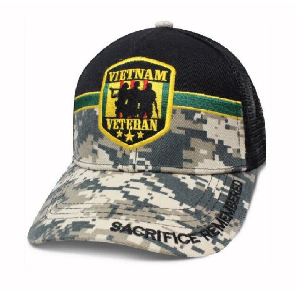 Vietnam Veteran Medal Of Honor Digi Camo Mesh Cap Hat