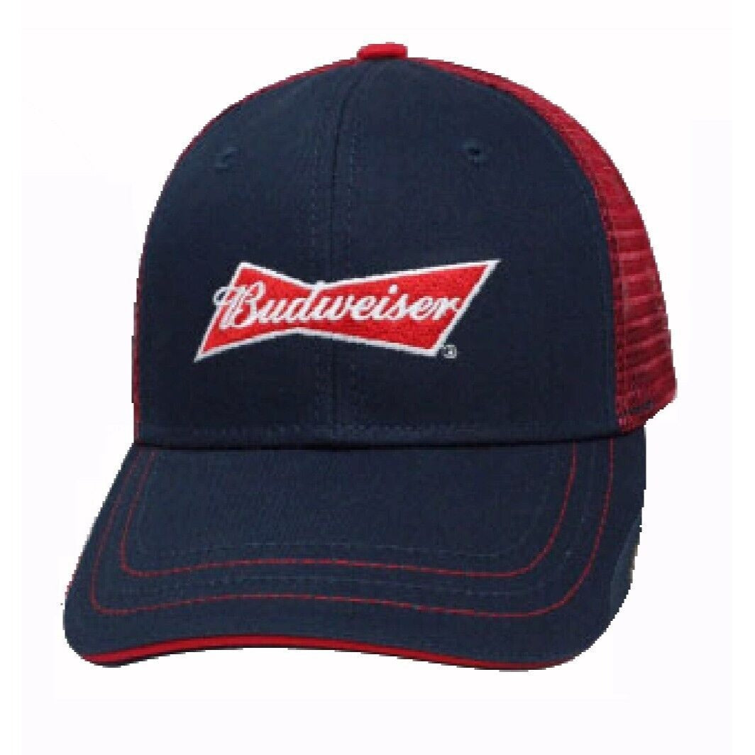 Budweiser Beer Blue Red Mesh Cap Hat