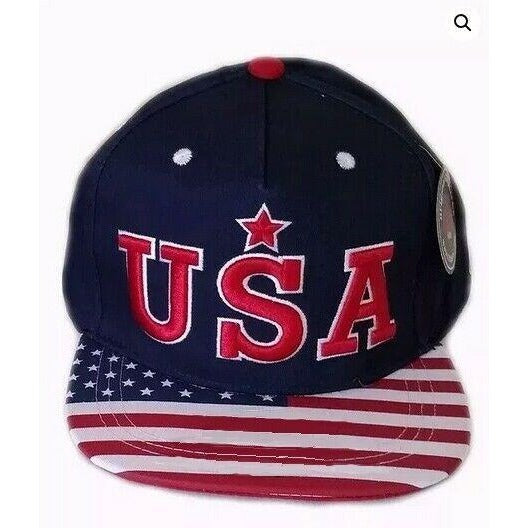 U.S.A. Flag Stars And Stripes Embroidered Cap Hat