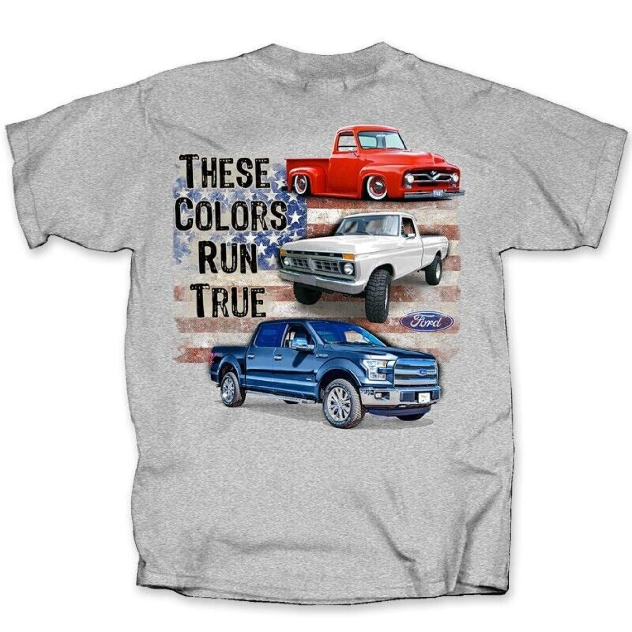 Ford Trucks These Colors Run True Anniversary Short Sleeve T-Shirt