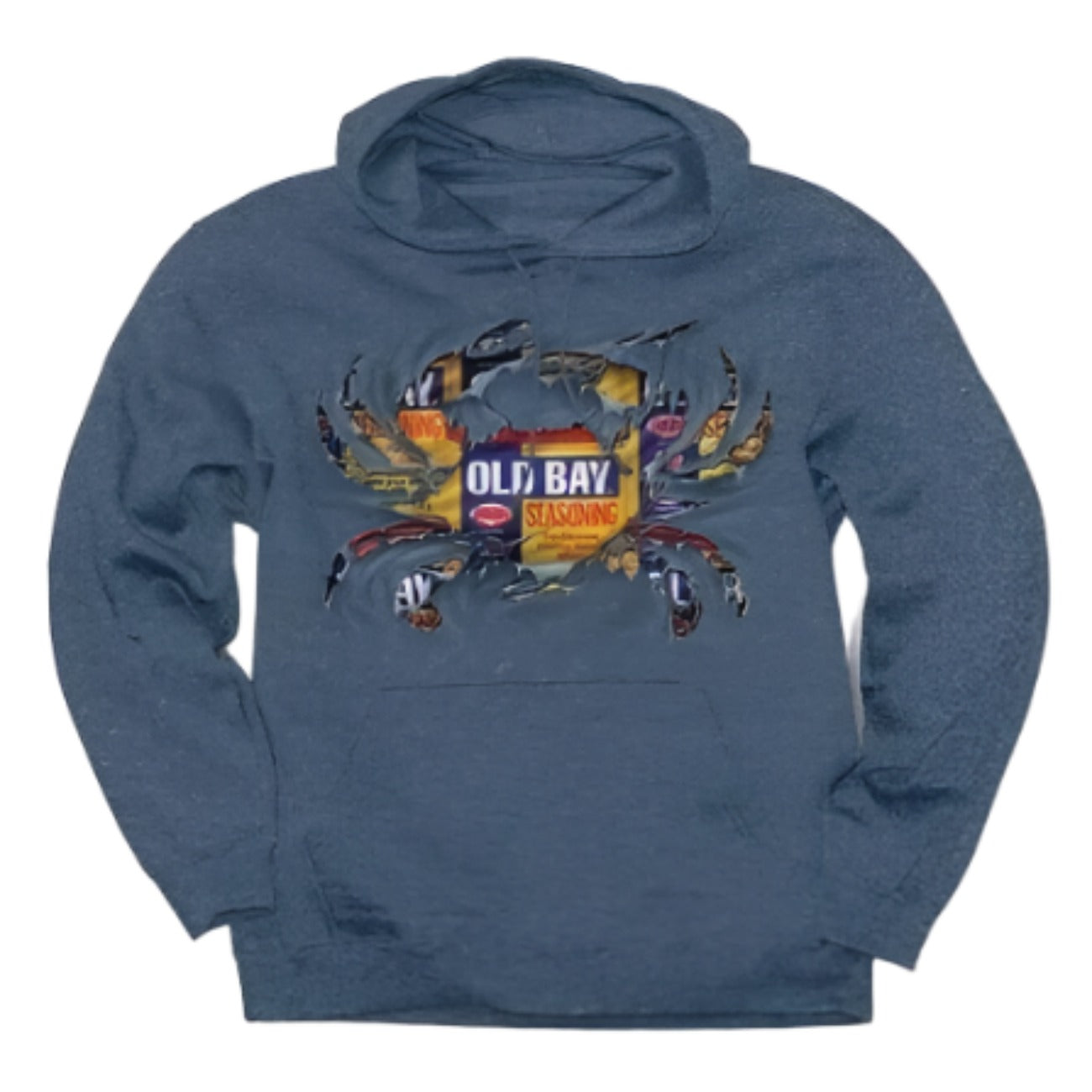 Old Bay Ripped Crab Pullover Hoodie