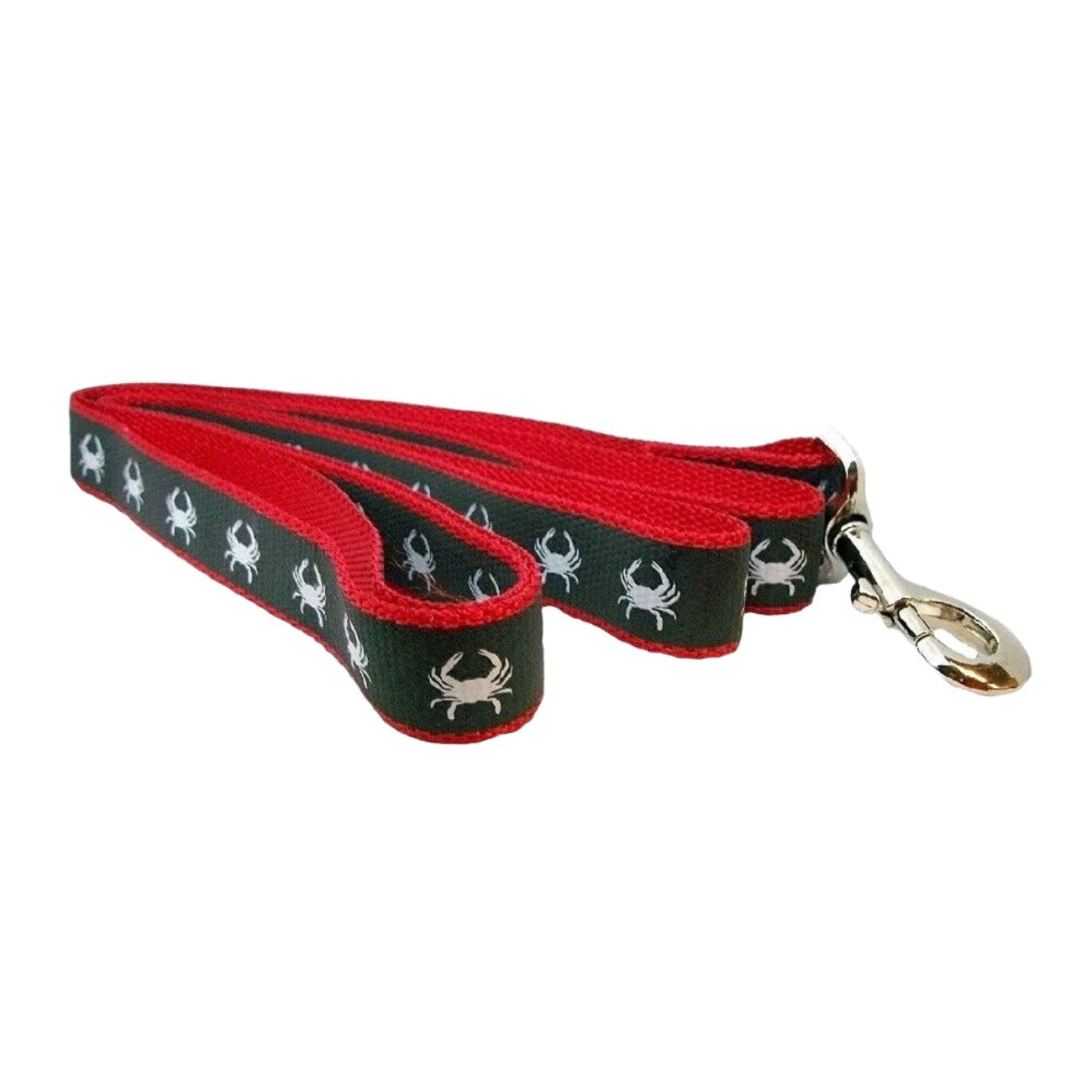 Red / Grey Crab Reflective 6 Foot Heavy Duty Dog Leash