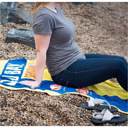 Old Bay Can Logo Beach Bath Towel