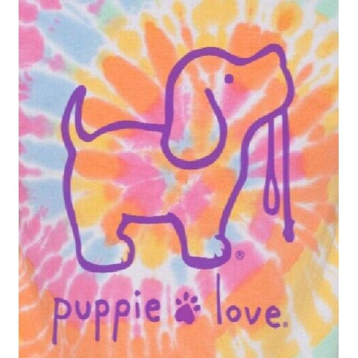 Puppie Love Dog Tie Dye Long Sleeve T-Shirt Sweatshirt