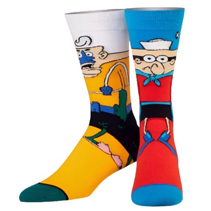 Mermaid Man And Barnacle Boy Athletic Crew Socks