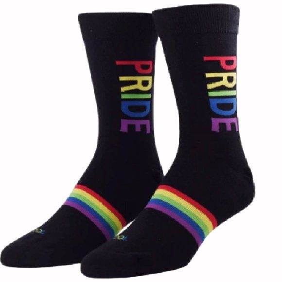 Pride Athletic Black Crew Socks – Adult.