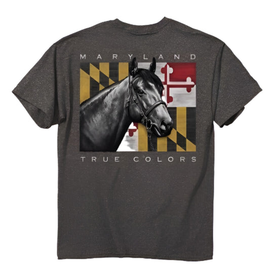 Maryland True Colors Thoroughbred Horse Short Sleeve T-Shirt