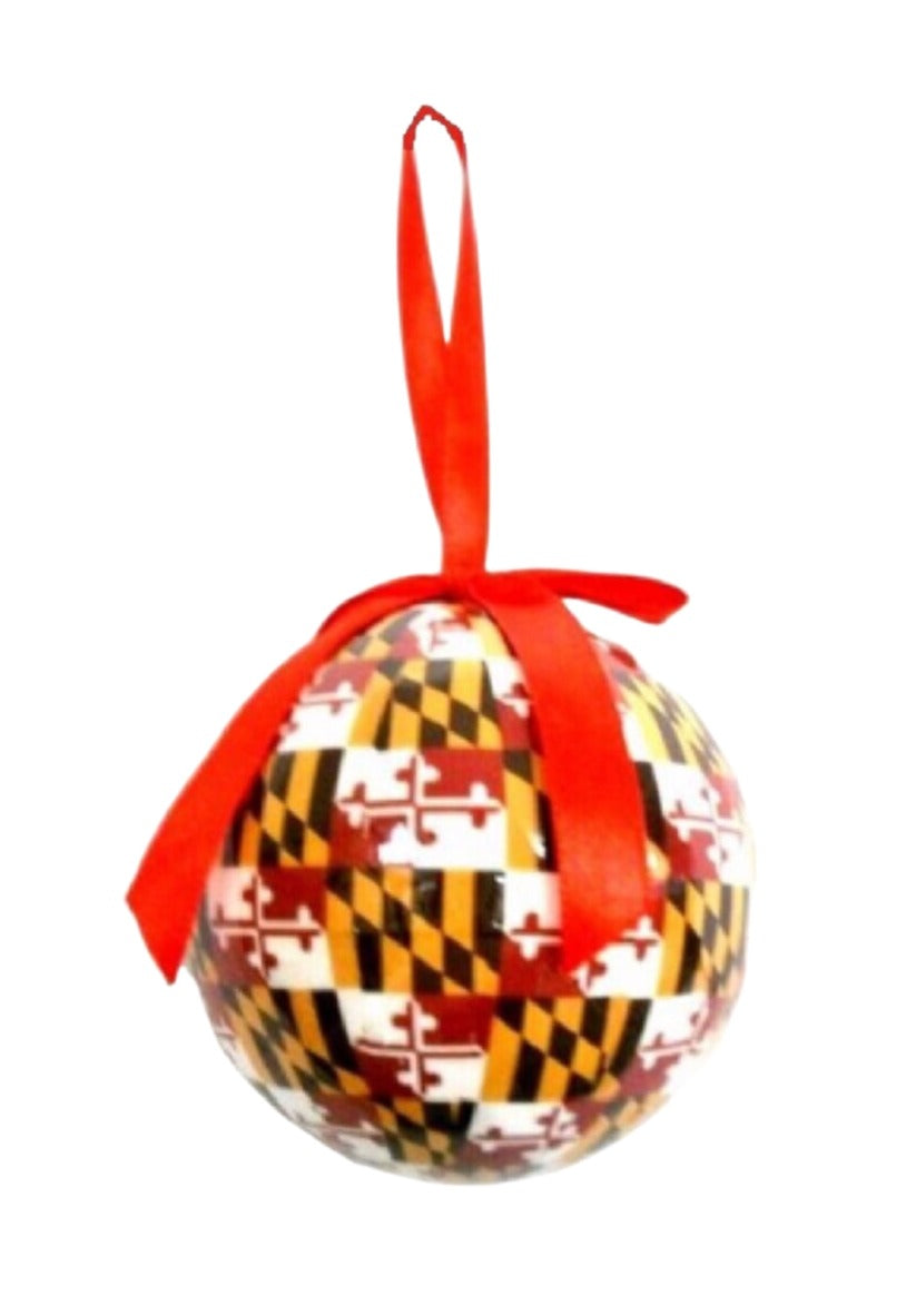 Maryland Flag Ball Holiday Tree Ornament