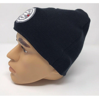 CZ Black Embroidered Beanie Cap