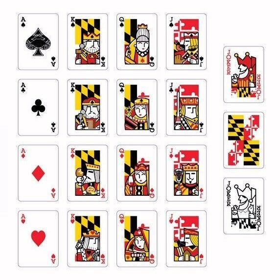 Maryland Flag Playing Cards