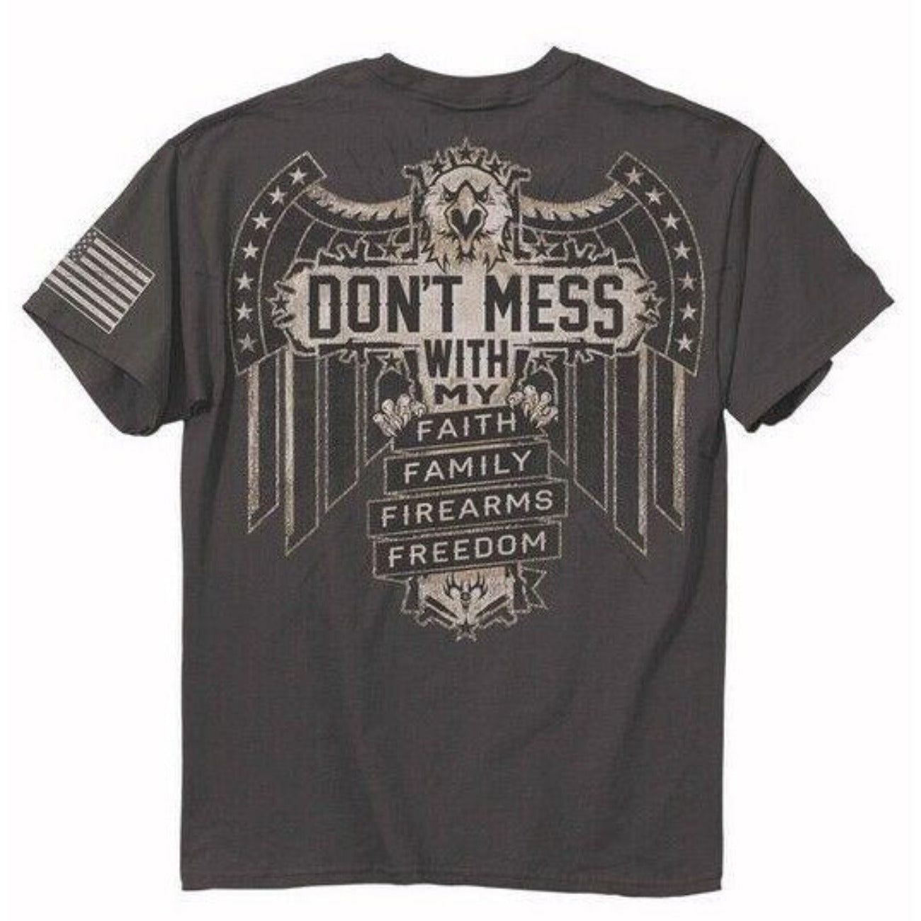 Don’t Mess With Faith Family Firearms & Freedom Short Sleeve T-Shirt