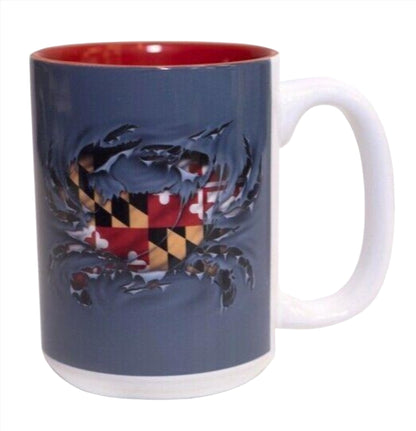 Maryland Ripped Crab Coffee Soup Mug