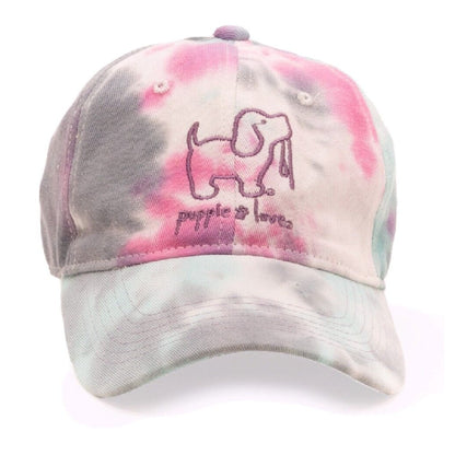 Puppie Love Dog Cotton Candy Tie Dye Cap Hat