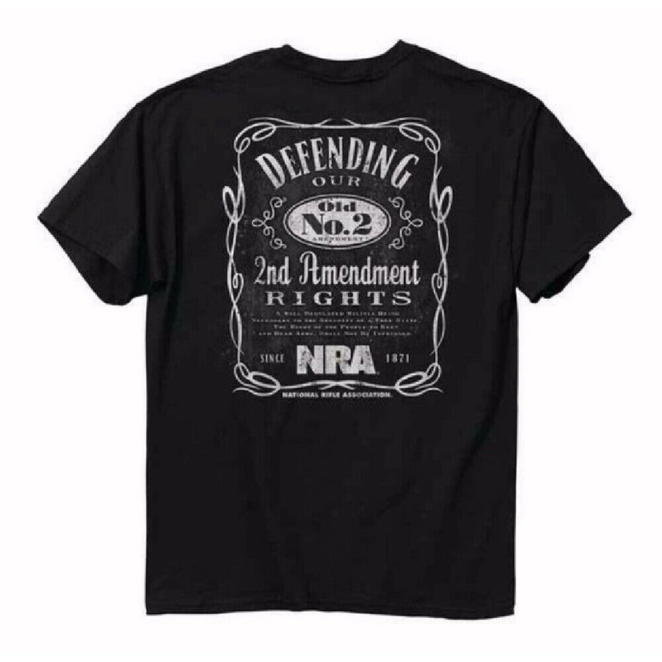 NRA Defending Our Old No.2 2nd Amendment Short Sleeve T-Shirt