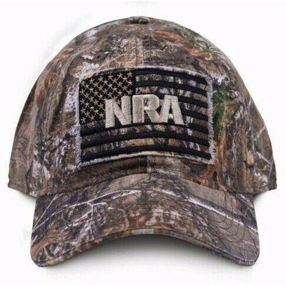 NRA U.S. Flag Camo Cap Hat