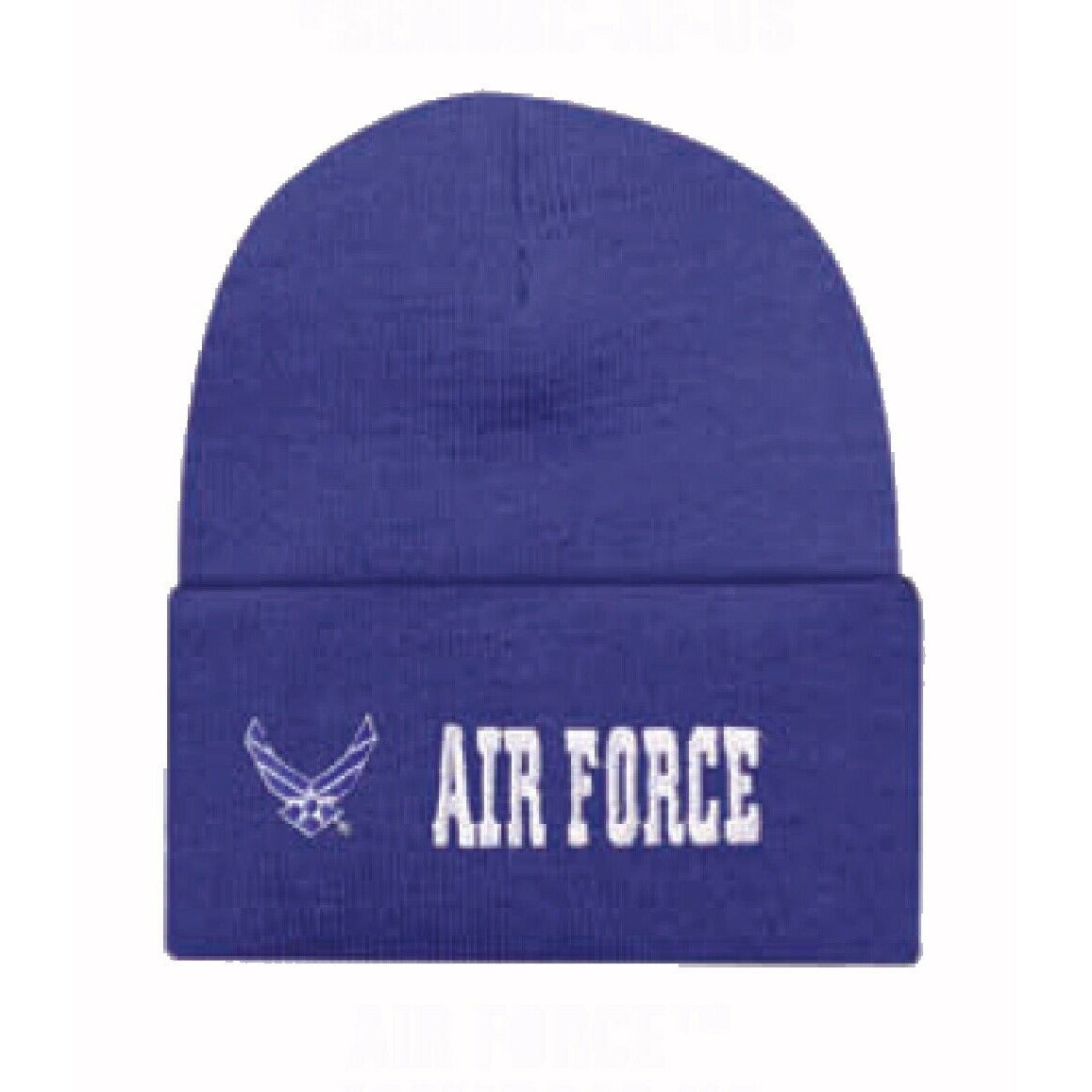 U.S. Air Force Emblem Cuffed Beanie Cap Hat