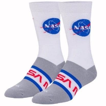 NASA Badge Logo Athletic Crew Socks