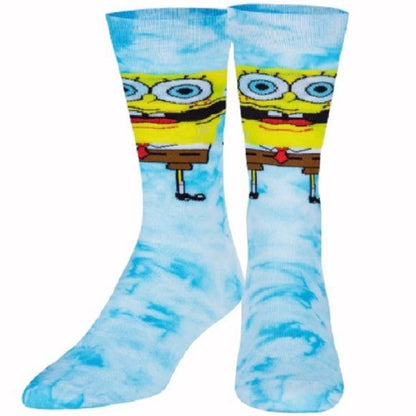 SpongeBob Wavy Tie Dye Athletic Crew Socks