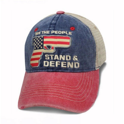 We The People Stand and Defend Mesh Cap Hat