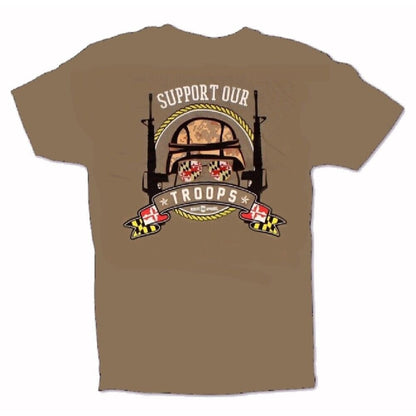 Support Our Maryland Troops Short Sleeve T-Shirt