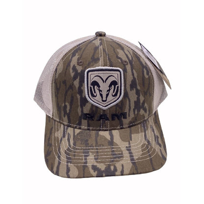 RAM Patch Mossy Oak Camo Mesh Back Cap Hat