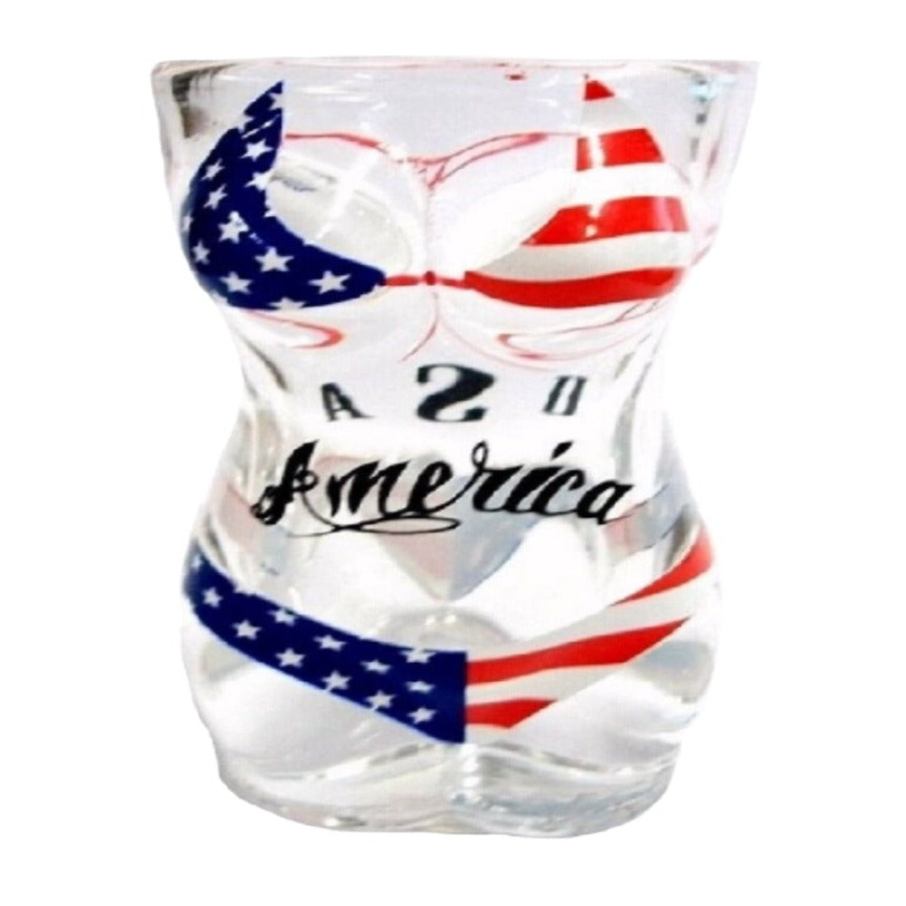 US USA Bikini Full Body Shot Glass