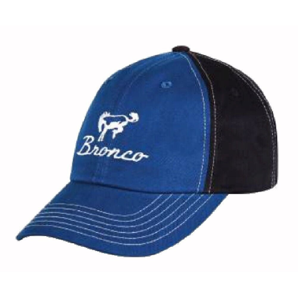 Ford Bronco Logo Blue Black Cap Hat