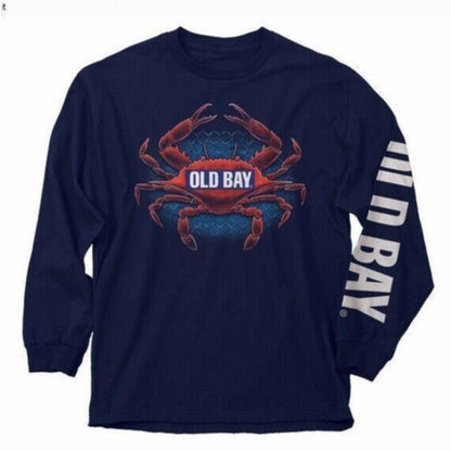 Old Bay Crab Emblem Long Sleeve T-Shirt Sweatshirt